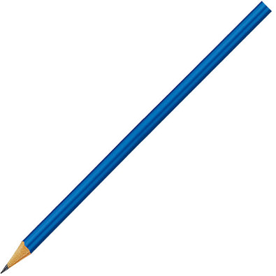 Qualitäts-Bleistift ohne Radiergummi, blau-glänzend