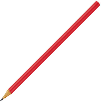 Qualitäts-Bleistift ohne Radiergummi, rot-glänzend