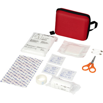 16 teiliges Erste Hilfe Set, rot,weiss