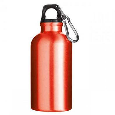 Trinkflasche Outdoor, 400 ml, Rot-Metallic