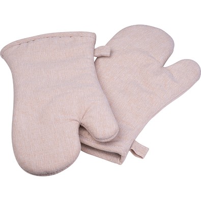 2er Set Ofenhandschuhe LEONOR, beige
