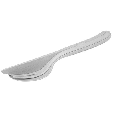 koziol Besteck-Set Klikk 3-teilig, grau koziol Besteck-Set Klikk 3-teilig, grau