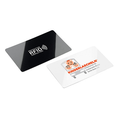 RFID Anti Skim Karte, schwarz/weiß