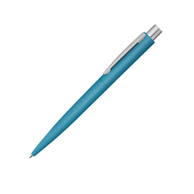 uma® Metall-Druckkugelschreiber Lumos Gum, blaue Mine, hellblau