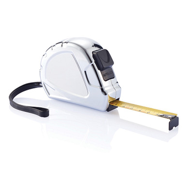 XD COLLECTION Maßband Ergonomic Auto-Stopp 3m/16mm, silber