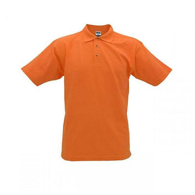 JAMES & NICHOLSON Unisex Poloshirt, orange, XXXL