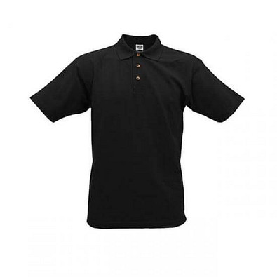 JAMES & NICHOLSON Unisex Poloshirt, schwarz, XXXL