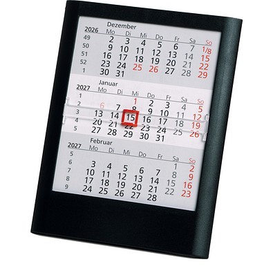 2-Jahres-Tischkalender 2027/2028, schwarz