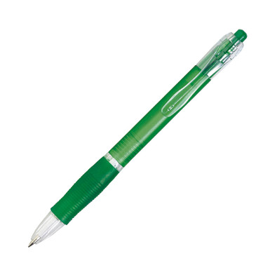 BIC® Kugelschreiber Clic Pen, blaue Mine, grün-frosted