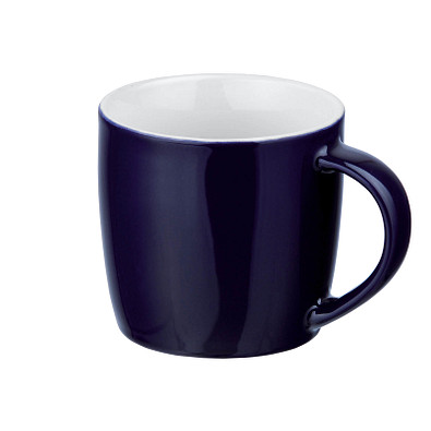 Keramiktasse Lara, 370 ml, dunkelblau