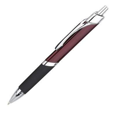 LANCE® Metall-Kugelschreiber Triangle, blaue Mine, bordeaux