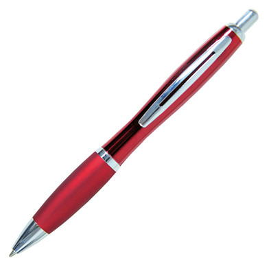 LANCE® Metall-Kugelschreiber Chicago, blaue Mine, rot