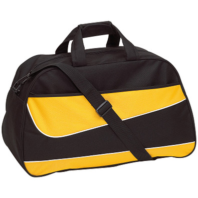 Sporttasche Dennis, Schwarz/Gelb