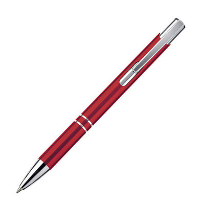 Metall-Kugelschreiber Vermont, blaue Mine, rot