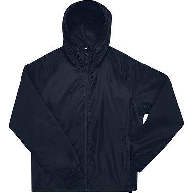 B&C Collection Unisex Windbreaker Jacke, dunkelblau, S
