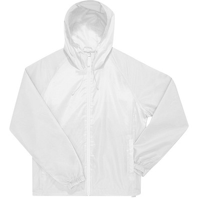 B&C Collection Unisex Windbreaker Jacke, weiß, S