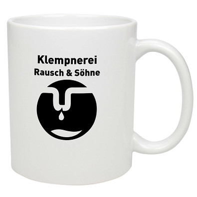 Keramikbecher Carina, 300 ml, weiß