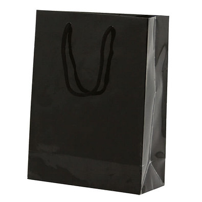 Papiertasche Paper, Groß, Schwarz