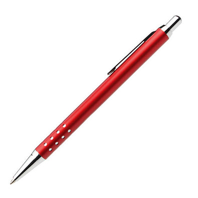 LANCE® Metall-Kugelschreiber Sofia, blaue Mine, rot
