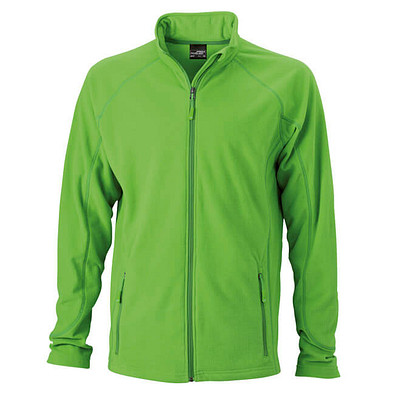 JAMES & NICHOLSON Unisex Fleecejacke, grün, L