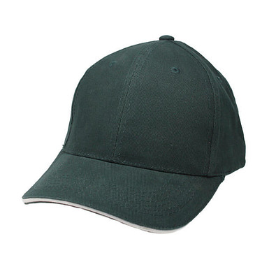 6-Panel-Sandwich-Cap, grün/weiß