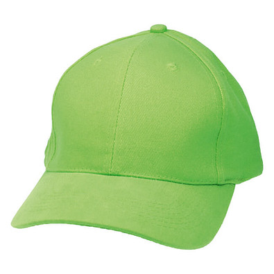 6-Panel-Cap Brushed Heavy, hellgrün