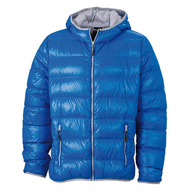 JAMES & NICHOLSON Herren Daunenjacke, blau/silber, L