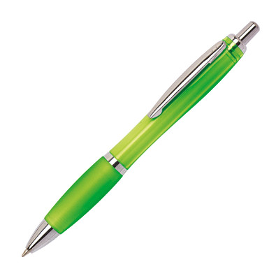 LANCE® Kugelschreiber Rio, blaue Mine, apfelgrün-transparent