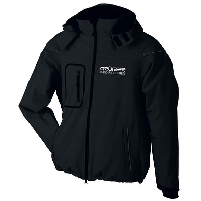 JAMES & NICHOLSON Herren Softshell-Jacke, schwarz, M