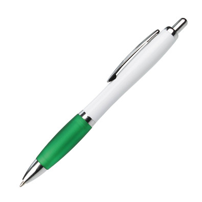 LANCE® Kugelschreiber Milano, blaue Mine, weiß/grün