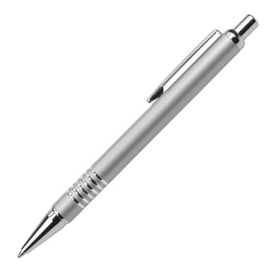 PENKO® Metall-Kugelschreiber Regensburg, blaue Mine, silber