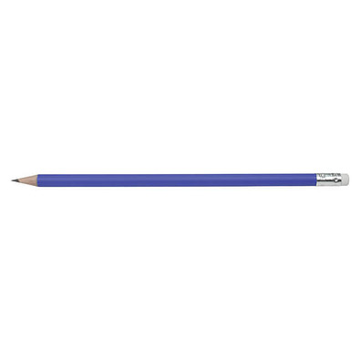 Qualitäts Bleistift Colore mit Radiergummi, blau-matt