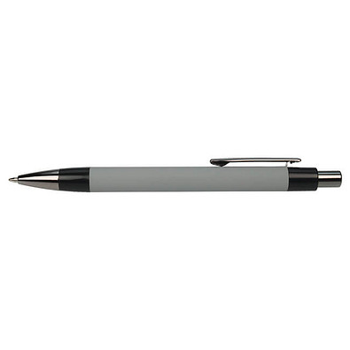PENKO® Metall-Kugelschreiber Serio, blaue Mine, grau