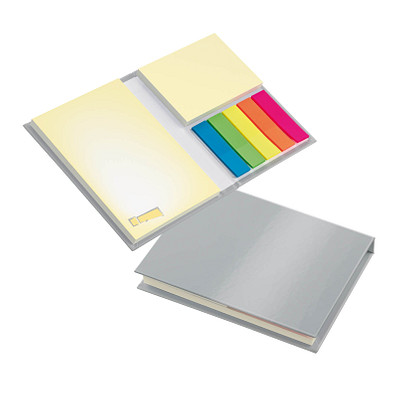 Geiger-Notes Haftnotizen Kombi-Set Brüssel Yellow, Einband silber