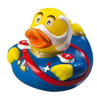 Schnabels® Bade-Ente Franz-Josef, gelb/blau