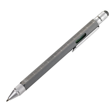 TROIKA® Construction-Pen, schwarze Mine, anthrazit