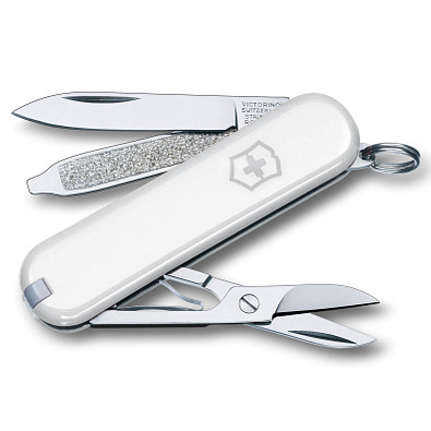 VICTORINOX Taschenmesser Classic SD, 7 Funktionen, weiß