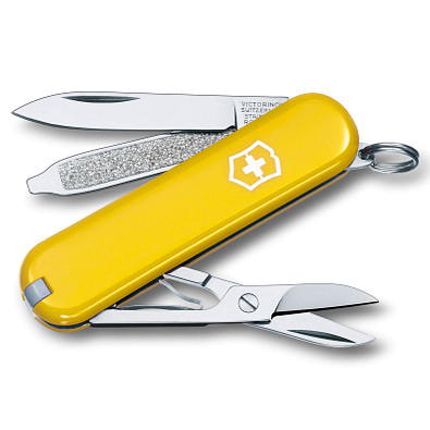 VICTORINOX Taschenmesser Classic SD, 7 Funktionen, gelb