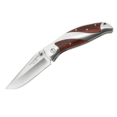 Herbertz® Taschenmesser Bear, mit Gürtelclip, silber