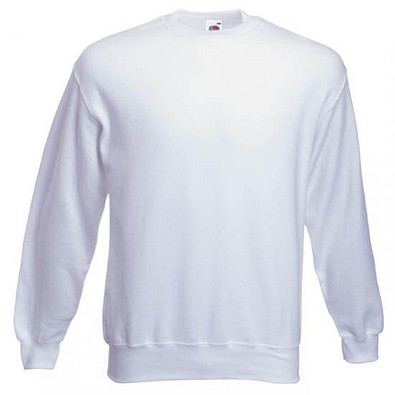 FRUIT OF THE LOOM® Unisex Sweatshirt Set-In, weiß, 4XL