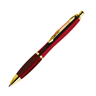 LANCE® Metall-Kugelschreiber Chicago, blaue Mine, gold,rot