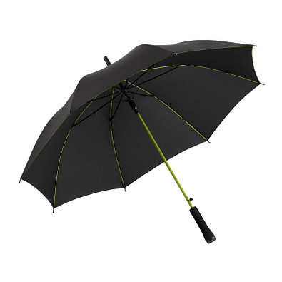 FARE® Automatik-Stockschirm Colorline, schwarz/limette