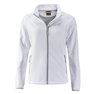 JAMES & NICHOLSON Damen Softshell-Jacke Promo, weiß, XL
