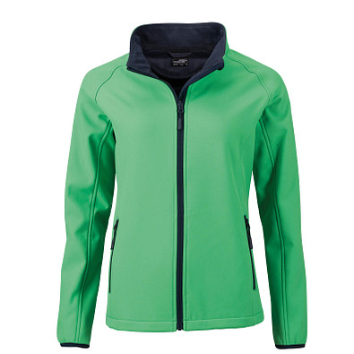 JAMES & NICHOLSON Damen Softshell-Jacke Promo, grün, M