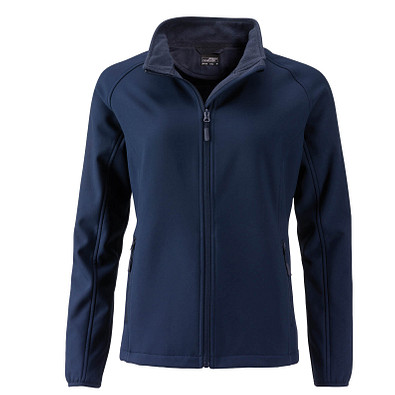 JAMES & NICHOLSON Damen Softshell-Jacke Promo, dunkelblau, L