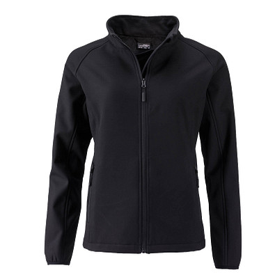 JAMES & NICHOLSON Damen Softshell-Jacke Promo, schwarz, L