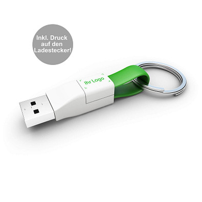 Ladekabel 2in1 ZWEINS® PLUS, weiß/apfelgrün