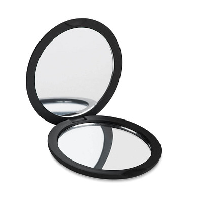Make-Up Spiegel Look, Schwarz
