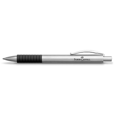 FABER-CASTELL Metall-Druckkugelschreiber, schwarze Mine, essentio matt