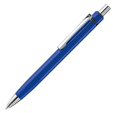 uma® Metall-Druckkugelschreiber Six, blau